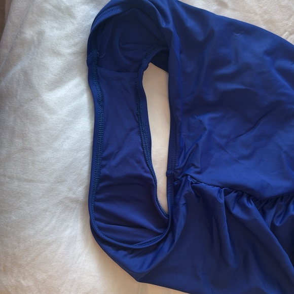 La Blanca Blue Off-Shoulder One Piece Swimsuit - Picture 4 of 6